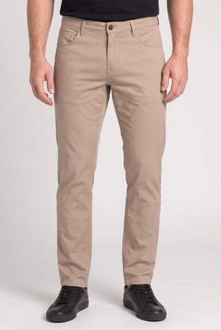 Men Regular Fit Plain Chino Pants, Beige