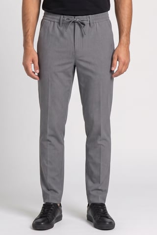Men Regular Fit Heather Chino Pants, Grey