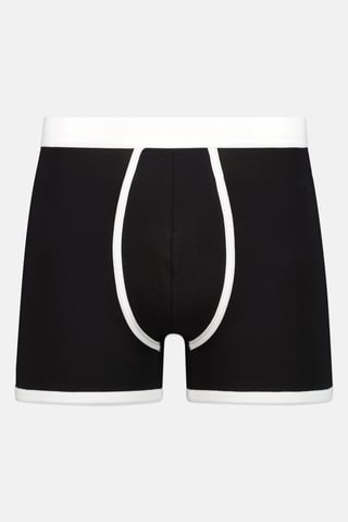 Men Pull On Solid Boxer, Black