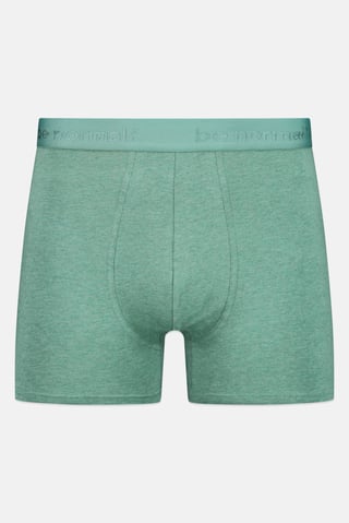 Men Embroidered Pull On Boxer, Heather Green
