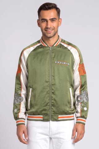 Celio x Dragon Ball Men Embroidered Jacket, Multicolor