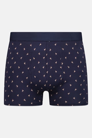 Men Allover Print Pull On Boxer, Navy Blue