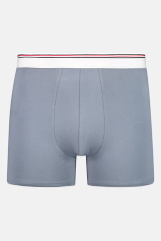 Men Stripe Pull On Boxer, Slate Blue