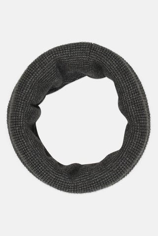 Men Textured Tube Scarf, Army Green