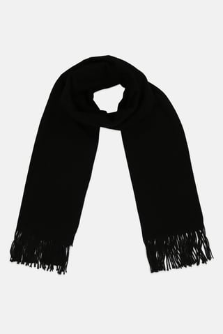 Men Knitted Scarves, Black