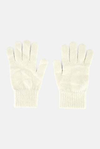 Men 1 Pair Knitted Gloves, Off White