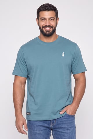 Celio x Dragon ball Z Men Crew Neck Short Sleeve Graphic Print T-Shirt, Teal Blue