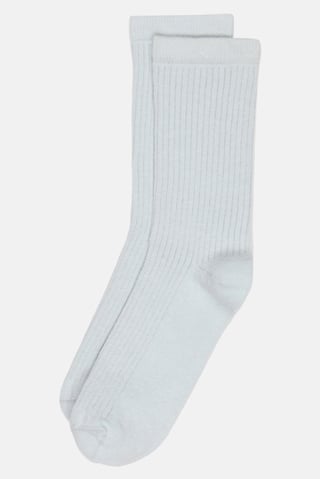 Women 1 Pair Textured Crew Socks, Mint Green