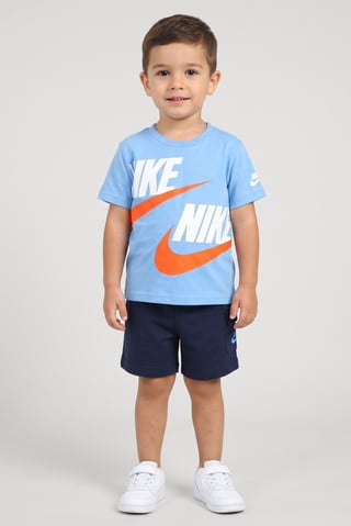 Toddlers Boy 2 Pieces Short Sleeve Outdoor T-Shirt And Shorts Set, Multicolor