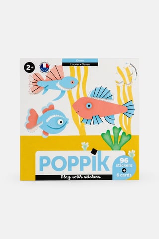 Poppik Ocean 6 Cards And 96 Stickers