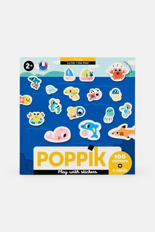 Poppik The Sea 6 Cards And 100 Stickers