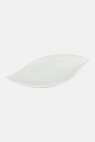 Leaf Bianco Serving Dish, White
