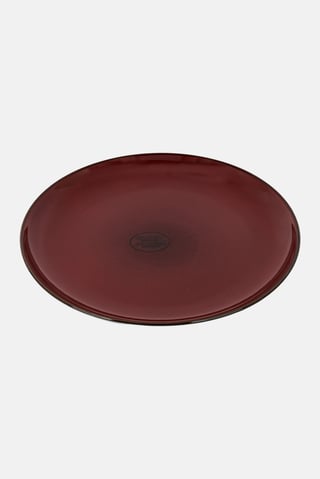 Round Dessert Plate, Brown