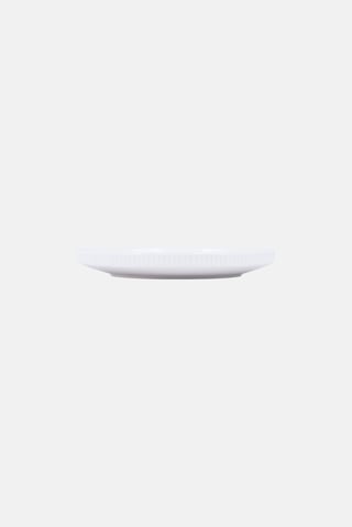 Charcoal Melamine Side Plate, White