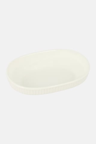 Kelly Shallow Serving Bowl, White