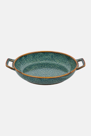 Ceramic Baking Pan And Tapas Dish With Handle, Multicolor