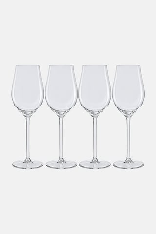 4 Pieces Glass Set 390ml, Transparent