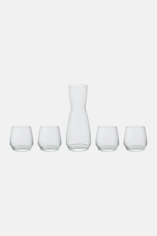 5 Pcs Drinking Glass Set, Transparent