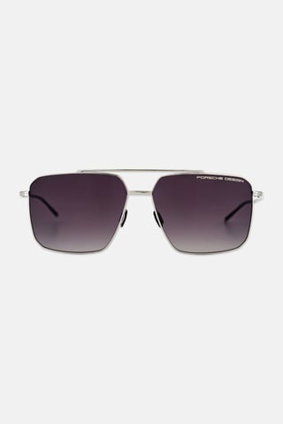 Men P893661D Square Sunglasses, Silver