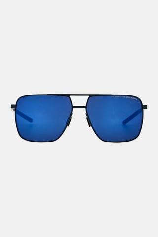 Men Rectangular Aviator Sunglasses, Black