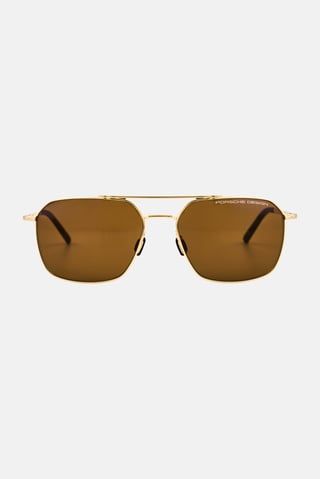 Men P8970 C Square Sunglasses, Silver