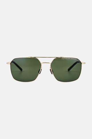 Men P8970 C Square Sunglasses, Silver
