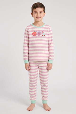 Kids Boy 2 Pieces Long Sleeve Stripe Top And Bottom Pajama Set, Multicolor
