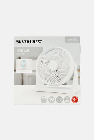 Desk Fan, White