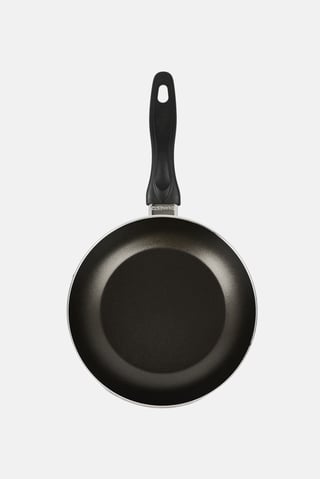 Small Aluminum Frying Pan, Black