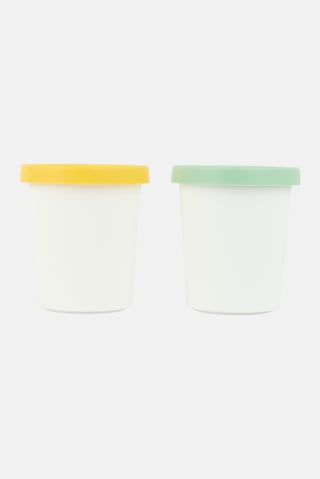2 Pcs Moules Pour Pots De Glace, Multicolor