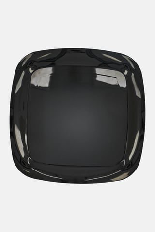 Elegant Plastic Plate, Black