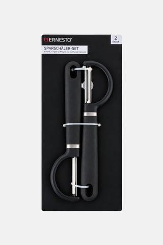 Stainless Steel 2 Pcs Peelers , Black