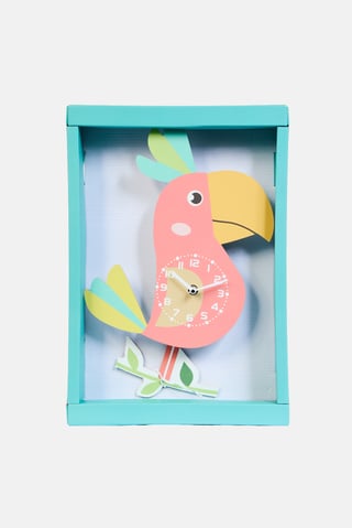 Graphic Print Pendulum Clock, Assorted