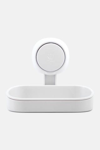 Suction Cup Soap Holder, White