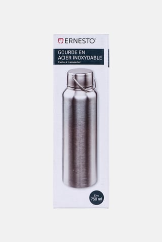 Stainless Steel Water Bottle 750 ml, Silver