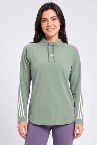 Women Loose Fit Long Sleeve Outdoor Sweatshirt, Sage Green