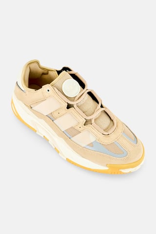 Men NITEBALL Lace Up Closure Outdoor Shoes, Dark Beige
