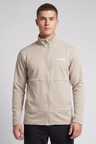 Men Slim Fit Long Sleeve Outdoor Sweatshirt, Beige