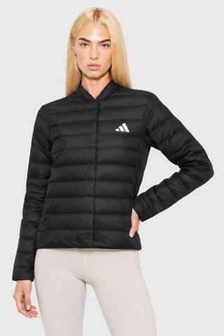 Women Brand Logo Outdoor Quilted Jacket, Black