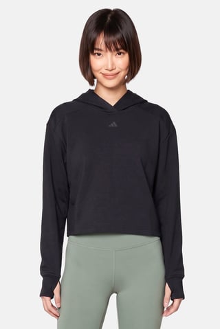 Women Sportswear Fit Long Sleeve Training Sweatshirt, Black