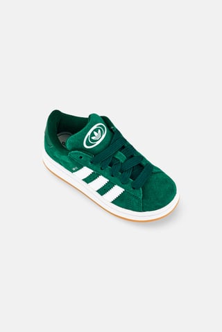 Kids Boy Campus OOs Lace Up Outdoor Shoes, Dark Green