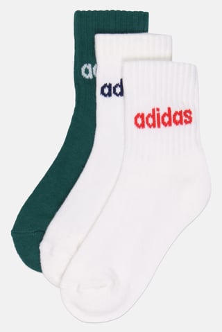 Kids Boy 3 Pairs Brand Logo Crew Socks, Multicolor