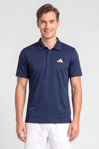 Men Sportswear Fit Short Sleeve Outdoor Polo Shirt, Navy