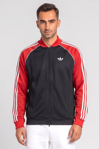 Men Sportswear Fit Long Sleeve Outdoor Jacket, Black