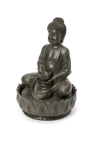 Buddha Garden Fountain, Silver