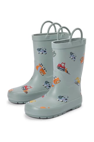 Toddlers Girl Slip On Rain Boots, Multicolor