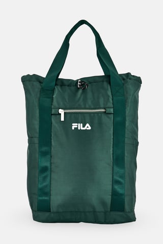 Men Brand Logo Backpack, Dark Green