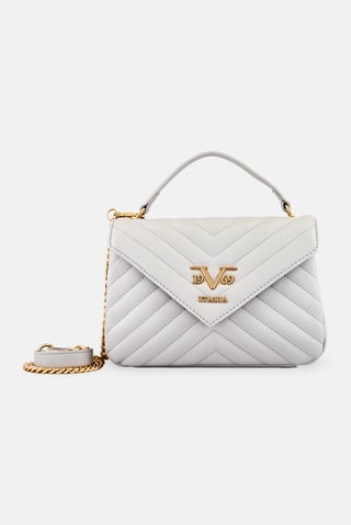 Women Brand Logo Cross Body Bag, Grey