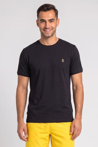 Men Sportswear Fit Short Sleeve Outdoor T-Shirt, Black