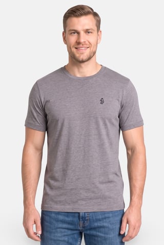 Men 3 Pcs Crew Neck Short Sleeve Brand Logo T-Shirt, Multicolor